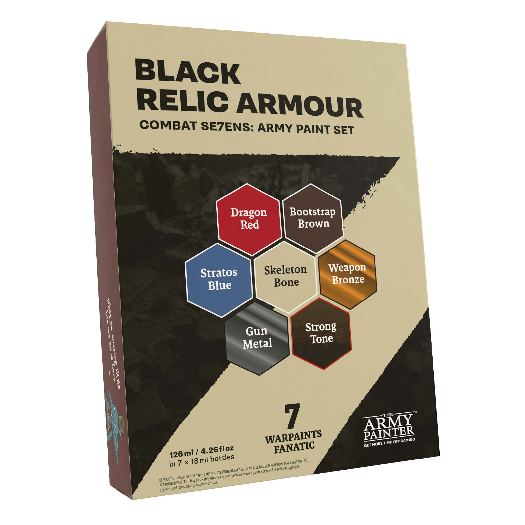 Combat Se7ens: Black Relic Armour Paint Set