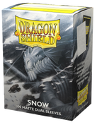 Standard Dual Sleeves: Snow [Matte] (100 Sleeves)