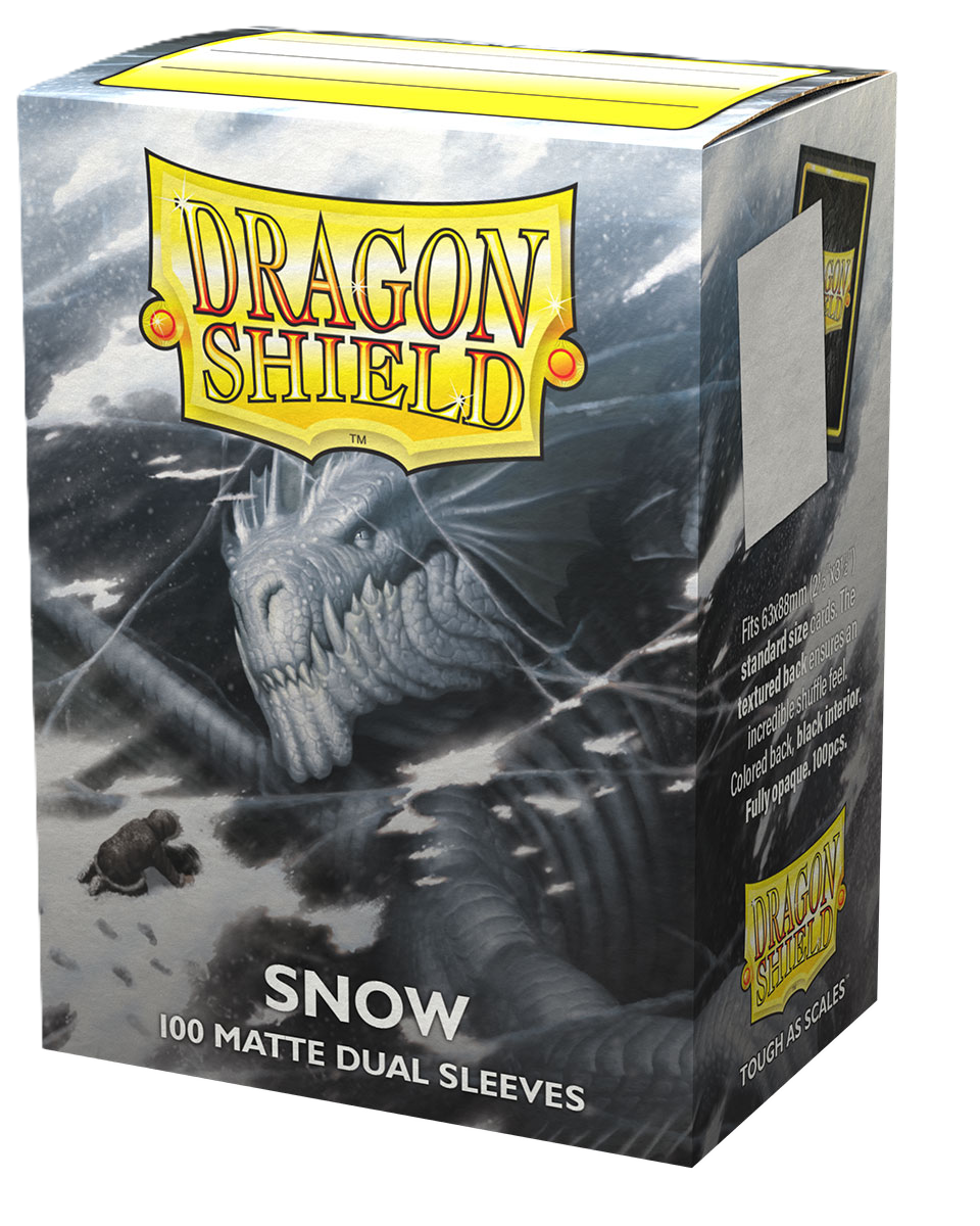 Standard Dual Sleeves: Snow [Matte] (100 Sleeves)