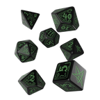 Call of Cthulhu: Black & green 7pc RPG Dice Set