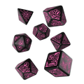 Call of Cthulhu (7th Edition): Black & magenta 7pc RPG Dice Set