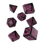 Call of Cthulhu (7th Edition): Black & magenta 7pc RPG Dice Set