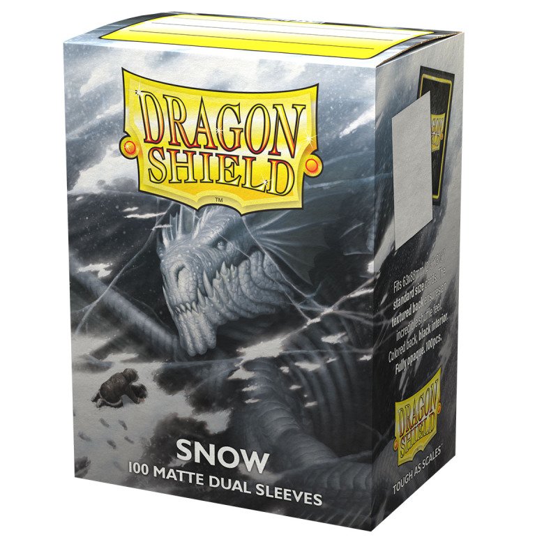 Standard Dual Sleeves: Snow [Matte] (100 Sleeves)