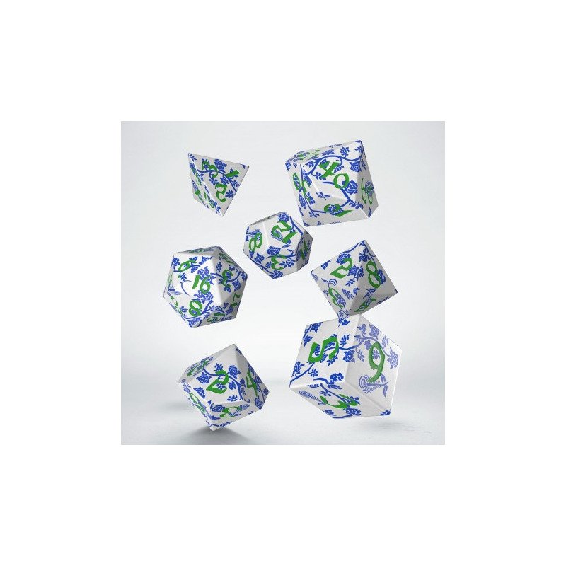 Full Art Dice™: Porcelain 7pc RPG Dice Set
