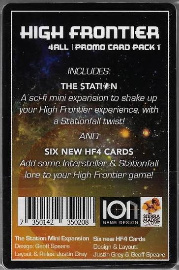 High Frontiers 4 All: Promo Pack 1 - The Station