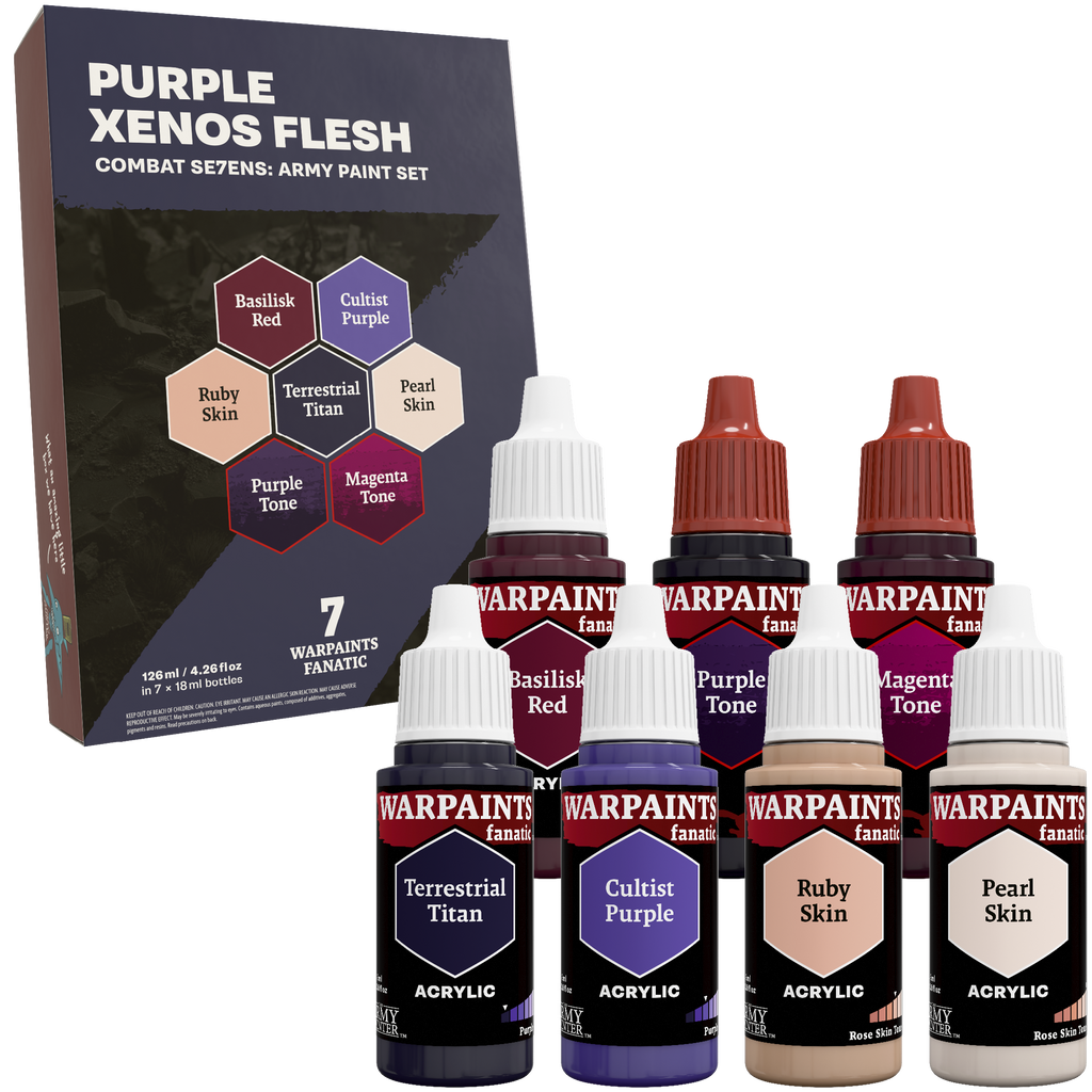 Combat Se7ens: Purple Xenos Flesh Paint Set