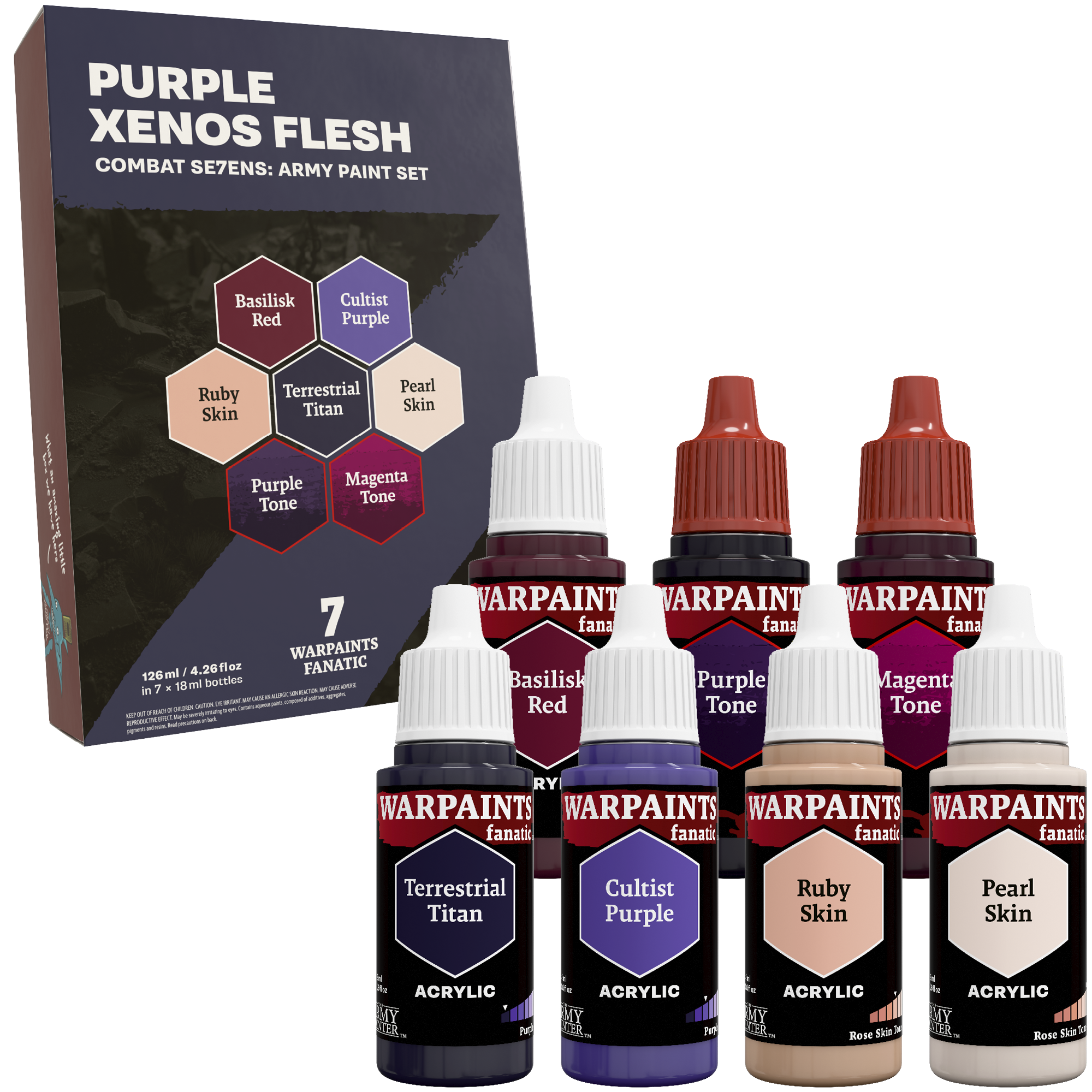 Combat Se7ens: Purple Xenos Flesh Paint Set