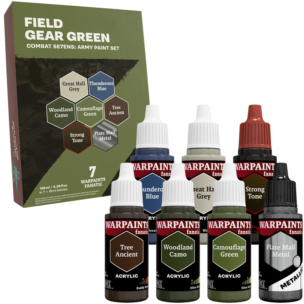 Combat Se7ens: Field Gear Green Paint Set