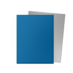 Standard Dual Sleeves: Cobalt & Silver [Matte] (100 Sleeves)