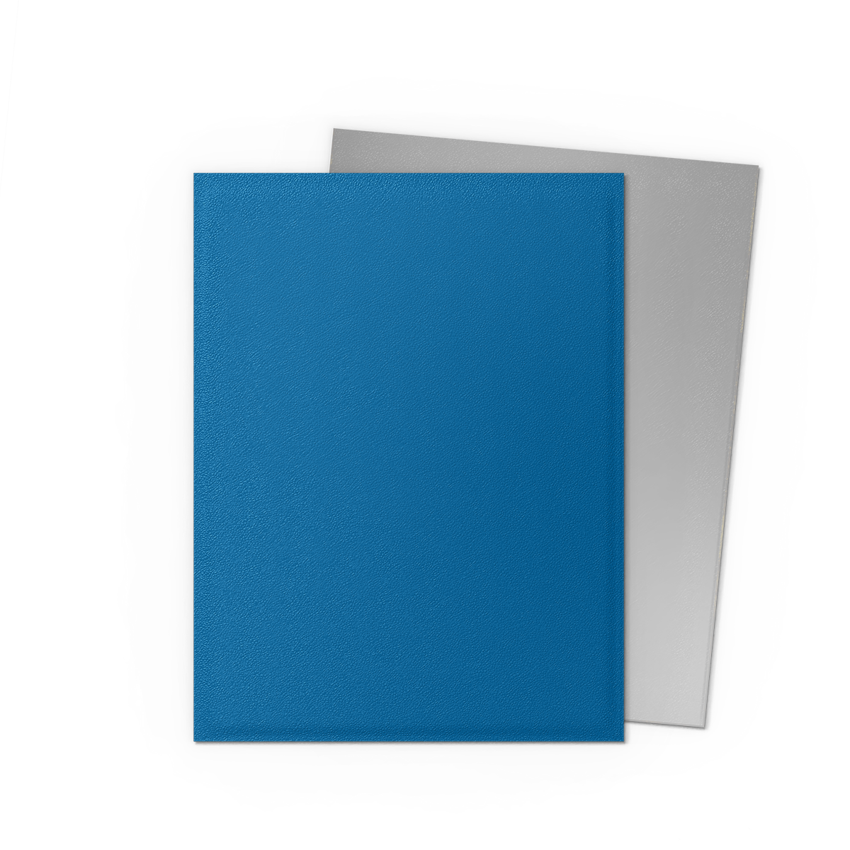 Standard Dual Sleeves: Cobalt & Silver [Matte] (100 Sleeves)