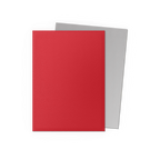 Standard Dual Sleeves: Crimson & Silver [Matte] (100 Sleeves)