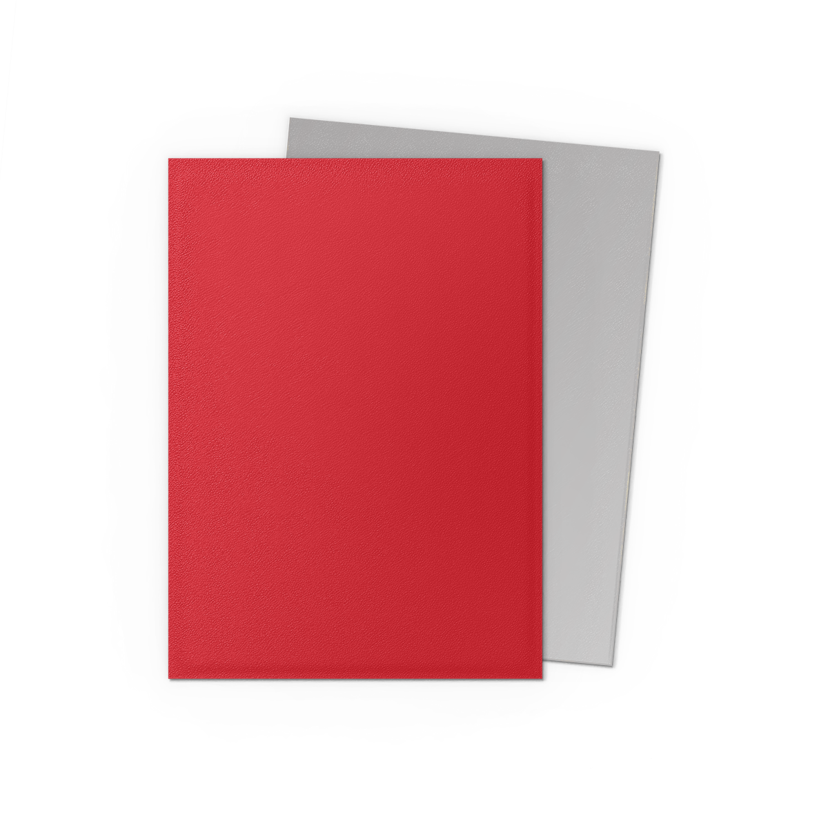 Standard Dual Sleeves: Crimson & Silver [Matte] (100 Sleeves)